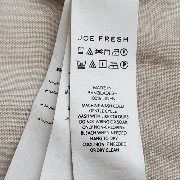 100% Linen Beige Short Sleeve Shirt - sz XS/S - Picture 7 of 11